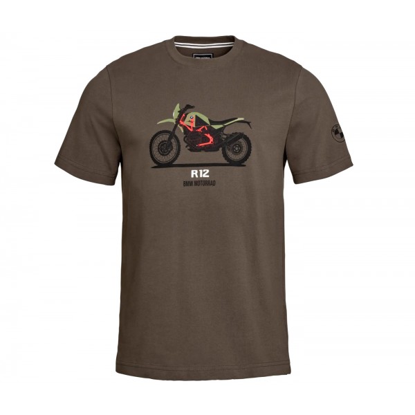 BMW Motorrad T-Shirt R 12 G/S Ανδρικό Καφέ ΕΝΔΥΣΗ